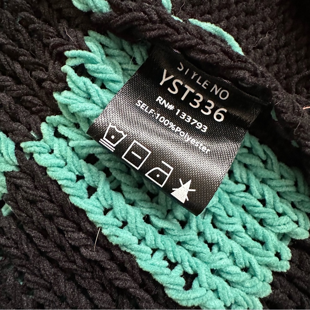 POL Oversized Granny Patchwork Chunky Cardigan Sw… - image 6